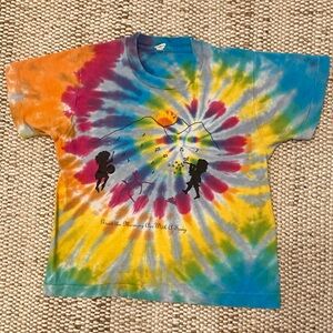 VNTG Grateful Dead Tie Dye Music Never Stopped Child T-shirt Child 10-12 Unisex